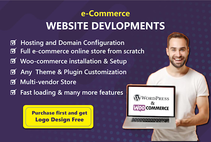 build fast loading ecommerce website for your services