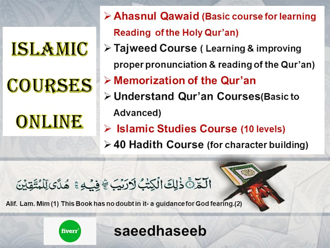teach quran and islamic studies