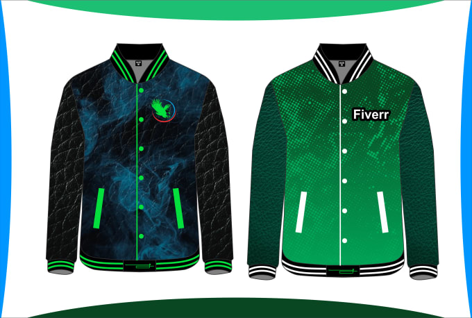 Varsity jacket, letterman jacket, baseball jacket mockup design by ...