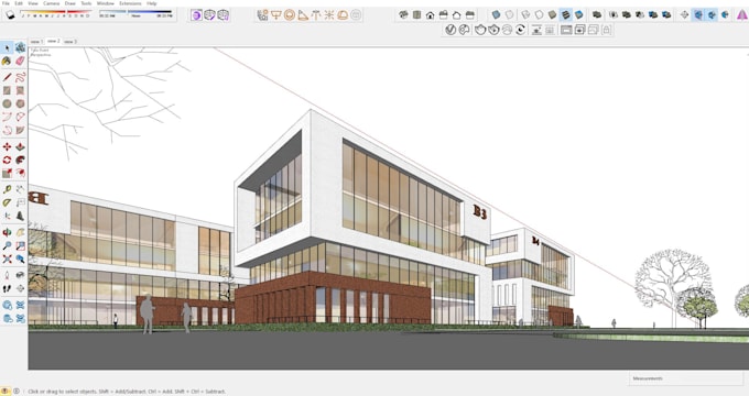 create 3d model in sketchup and realistic rendering