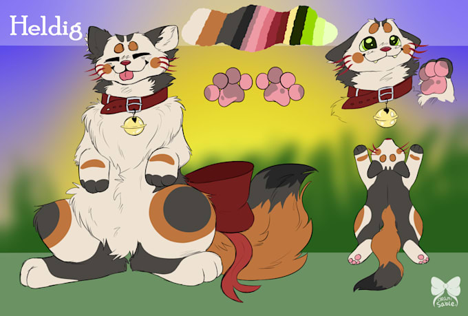 create furry reference sheet