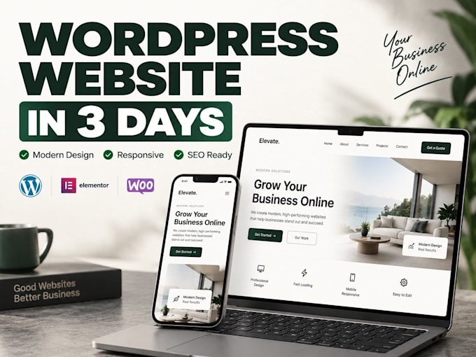 build a wordpress website in 3 days