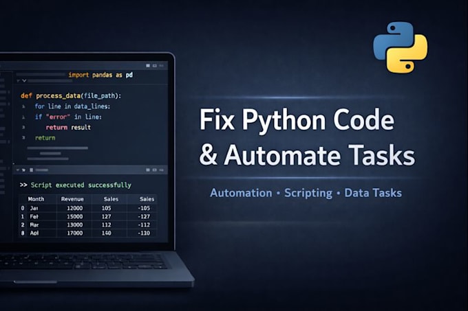 fix python scripts and automate data tasks