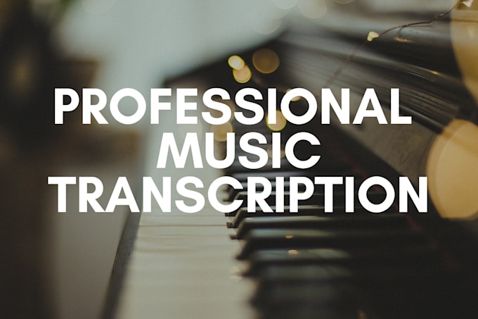 transcribe any music to score, sheet music or midi