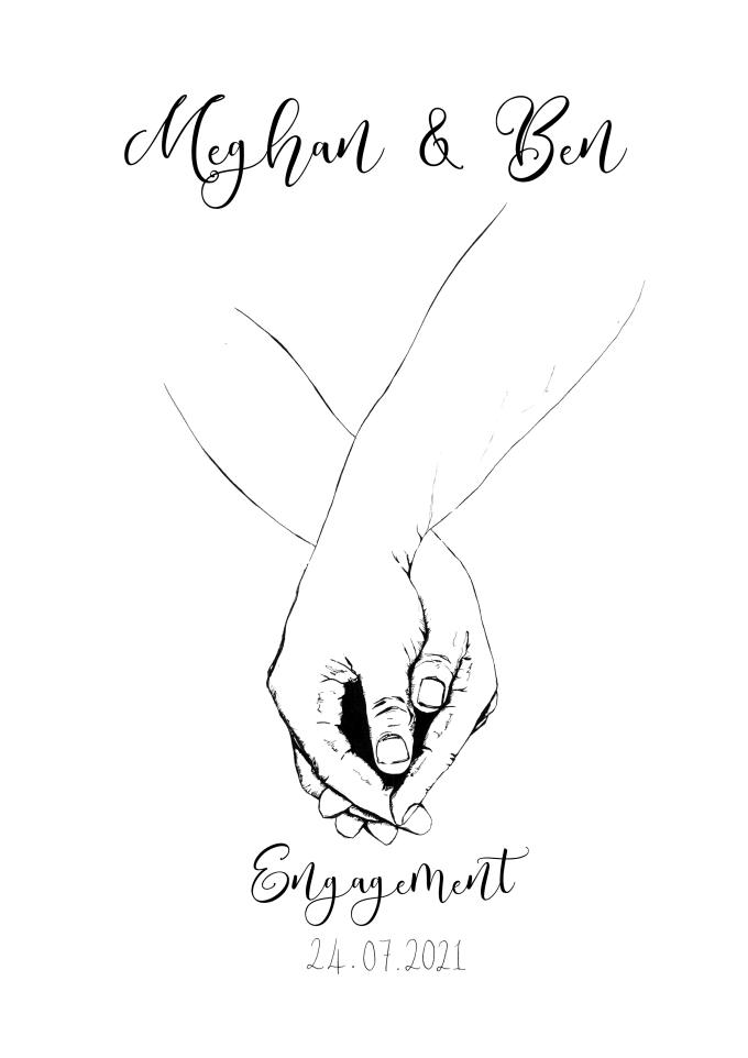 Engagement Hands Poster in 2023  Engagement hand Hand art drawing Draw  on photos
