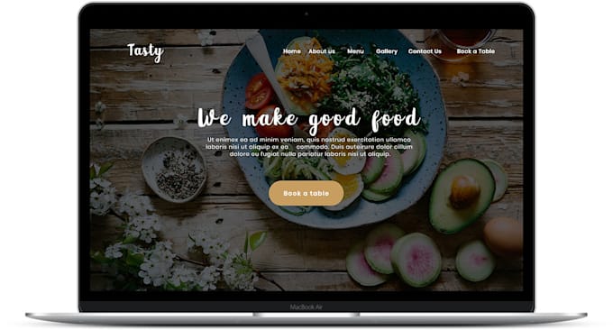 build a restaurant or bakery website in wordpress