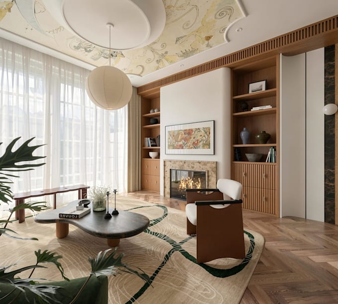 create 3d interior and exterior design and realistic renders