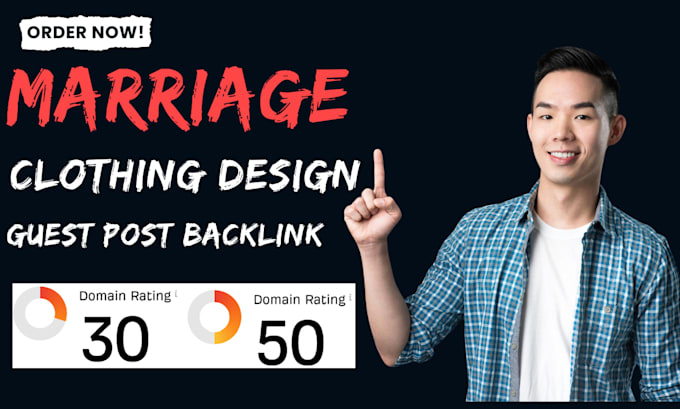 publish bridal marriage wedding clothing design article with guest post backlink