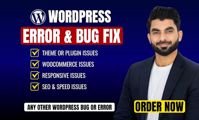 fix wordpress issues, bugs, errors, SEO, speed, woocommerce