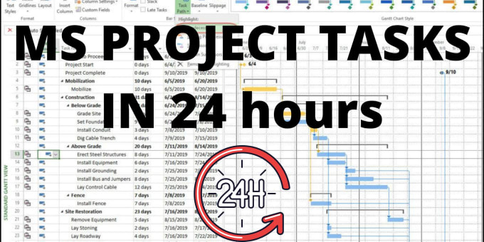 I will do your project management tasks with wbs and gantt chart
