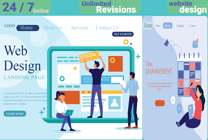 Design modern responsive website ui ux design by Nomi90designs | Fiverr