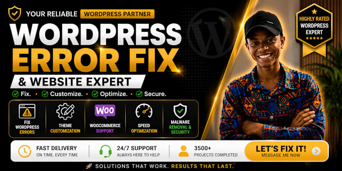 fix error, edit theme or design wordpress website