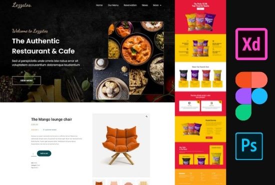 design modern professional uiux for your website