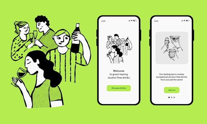 create hand drawn illustrations for friendly brands