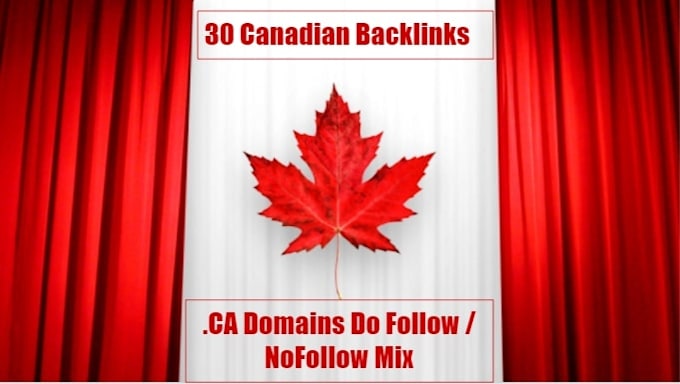 create 30 high quality canadians backlinks