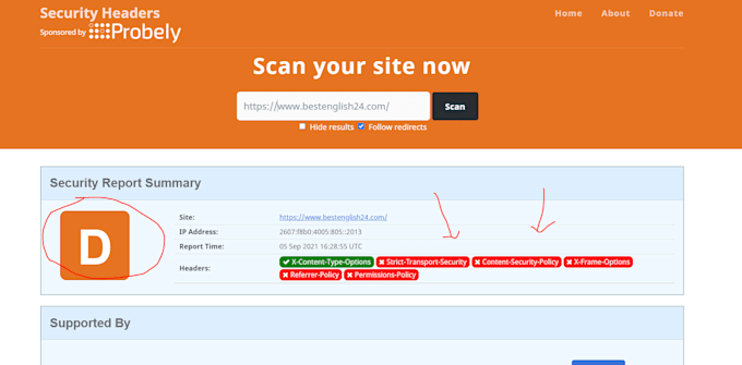 add https security headers and remove malware from your website