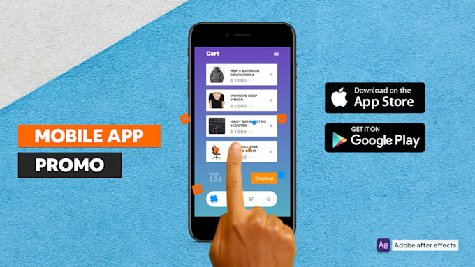 create an awesome app promo video, promotional video