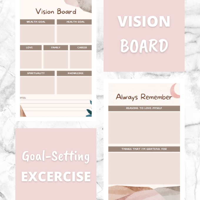 Provide you the printable vision board by Sweetie1 | Fiverr