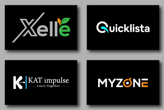design a unique text based logo