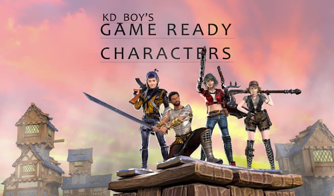 do 3d game ready characters exclusively for unreal engine