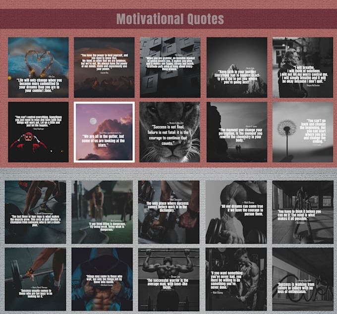 design motivational quotes for social media