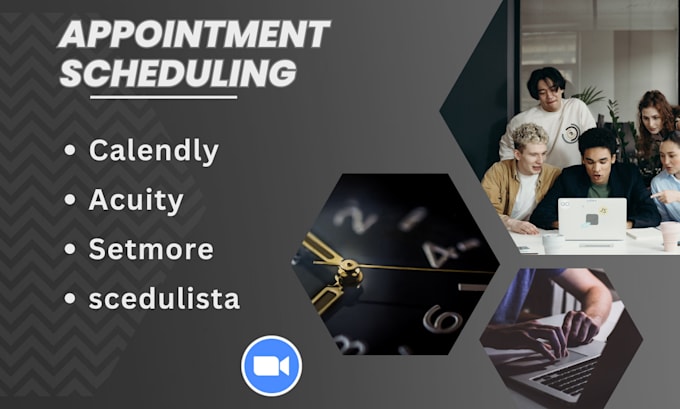 setup calendly, acuity scheduling, setmore, and squarespace
