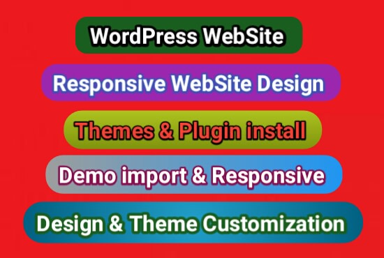 create your responsive wordpress website