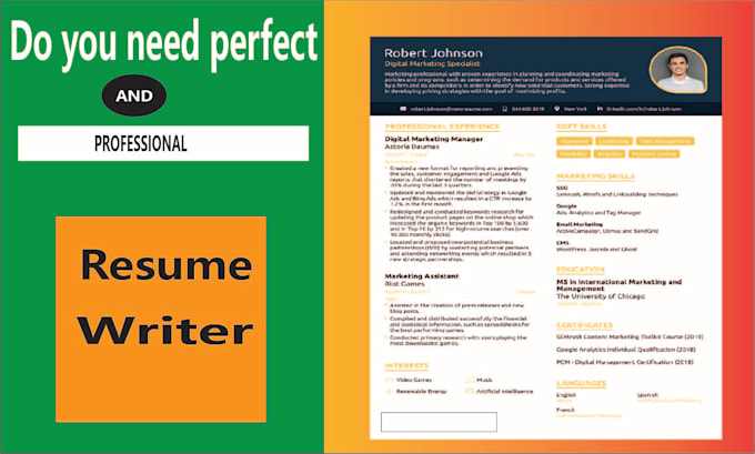 do professional resume writing for you