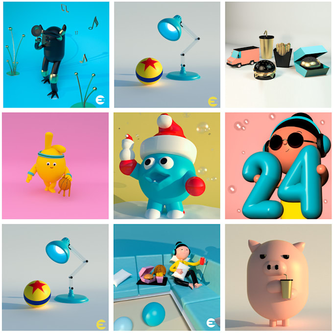 diseño de personajes y animación 3d