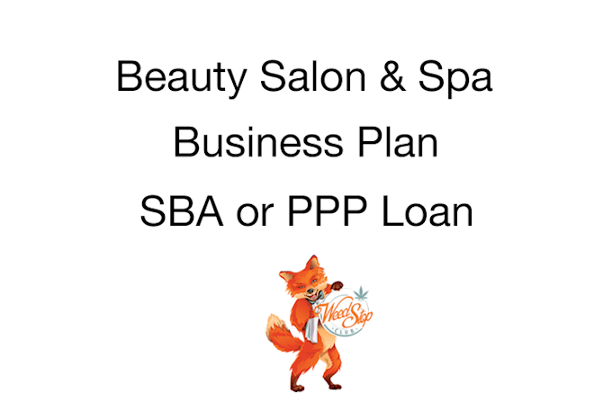 write your beauty salon hair and nails bank loan plan