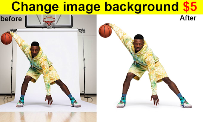 change image background, crop images, color correction etc