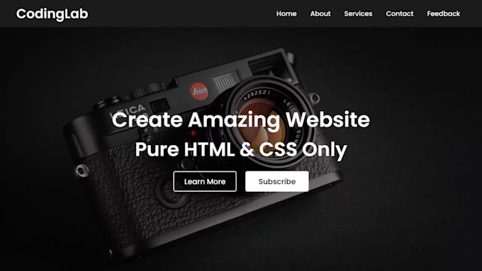 a fully functional responsive and modern website for you