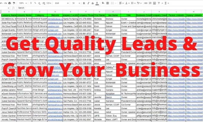 provide targeted b2b lead generation services