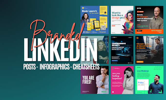 design linkedin posts, cheetsheets, infographics
