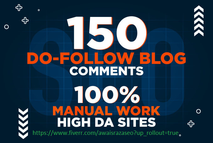 do 150 manually high da blog commenting
