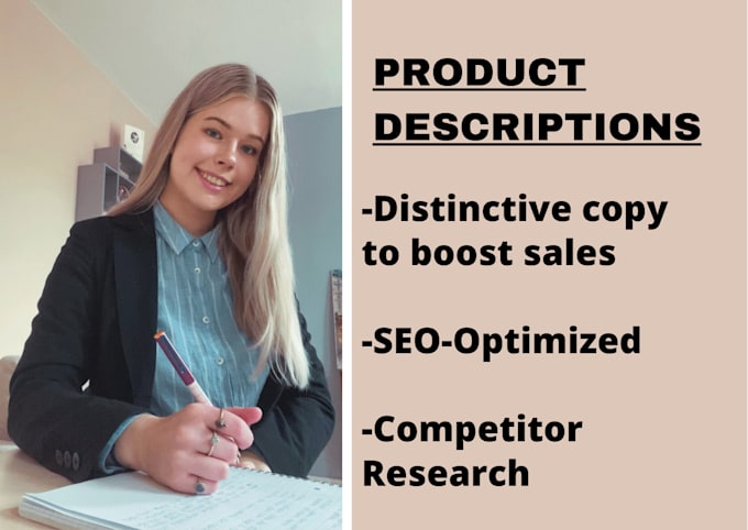 write excellent amazon product descriptions