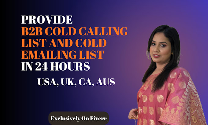 build a b2b cold calling list and a cold email list