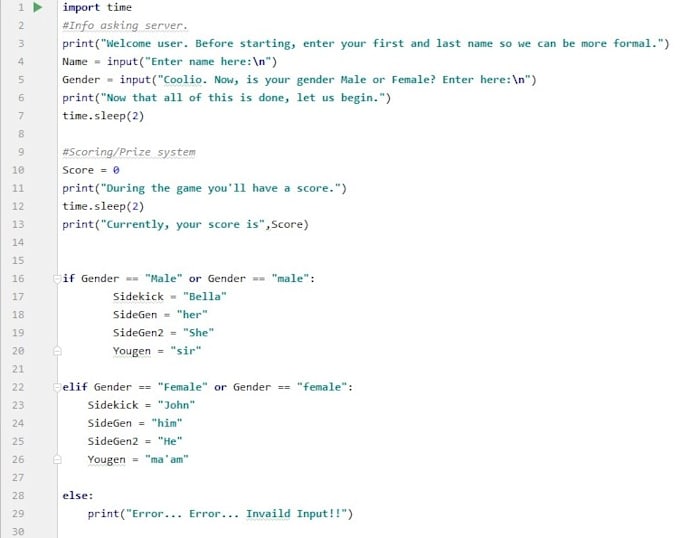 Create a simple text based game using python by Jfarrell_ | Fiverr