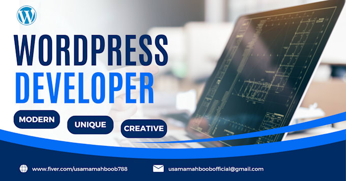 design modern, unique and creative wordpress website design