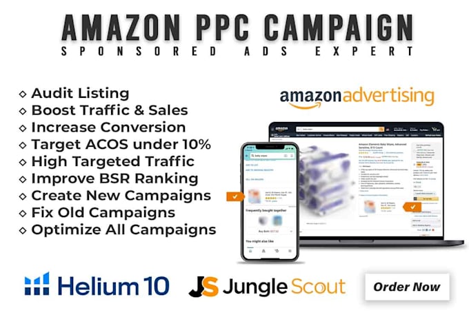 manage amazon PPC campaigns ads, amazon PPC management and optimization