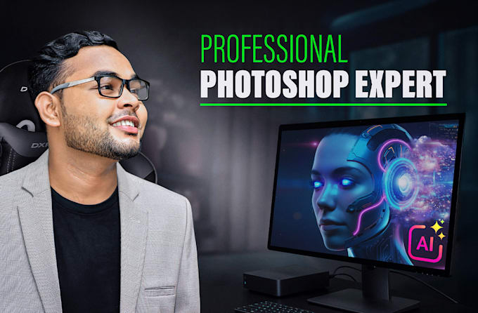 do photoshop editing, photo manipulation, and fix ai image