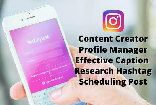 do instagram content creation and profile management