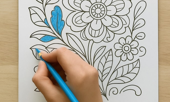 create kids and adults coloring books for KDP, etsy and pod