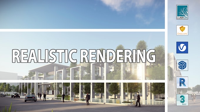 do 3d landscape design, realistic render and animation