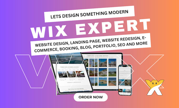 design wix website, redesign wix website, wix studio website