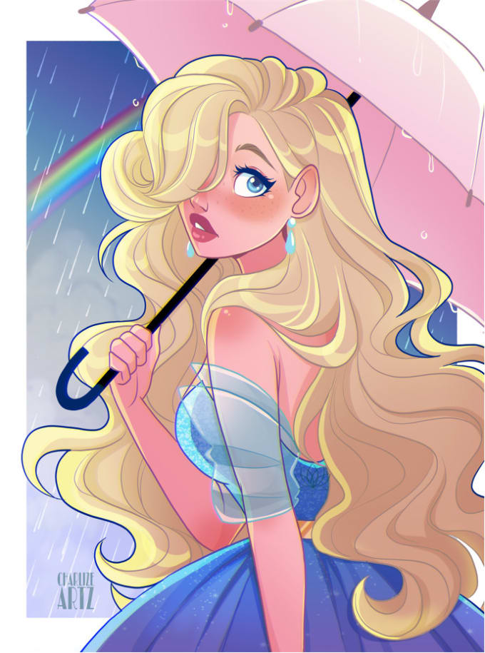 Draw characters in my style by Charlize_norman Fiverr