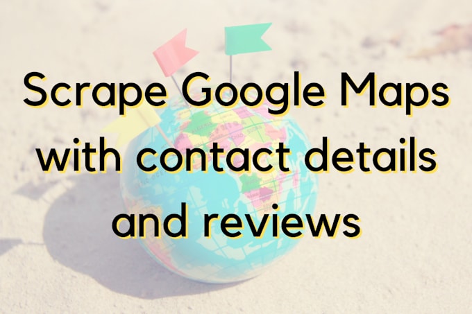 scrape company data from google maps and places