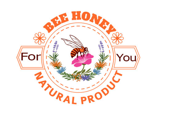 make professional honey bee logo design with source file