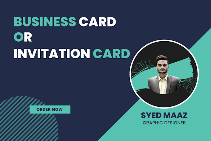 design classy business card or any invitation card
