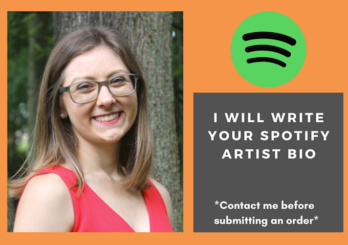 write your spotify artist bio